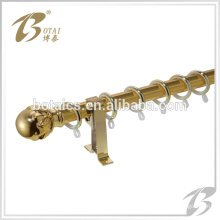 2014 new design of metallic feeling steel curtain pole